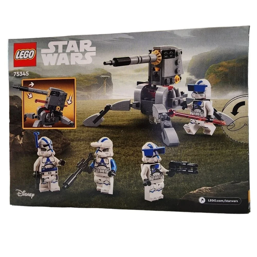 Lego 75345 Star Wars 501st Clone Troopers Battle Pack Building‎ Toy Set 119 pcs